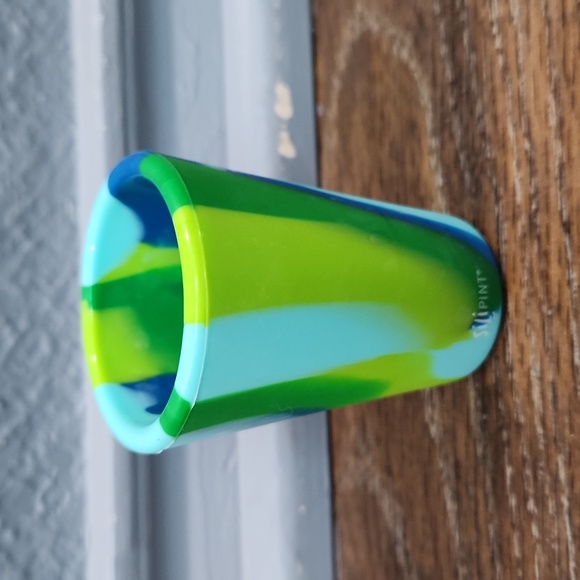 Silipint Other - NWOT RETIRED Silipint 1.5 oz Greens & Blues Swirl Shot Glass